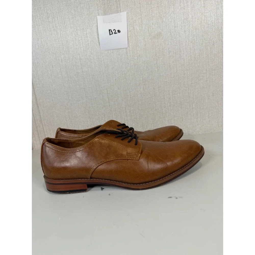Goodfellow & Co Shoes Mens 10 Benton Lace Up Dress Oxford Brown Faux Leather